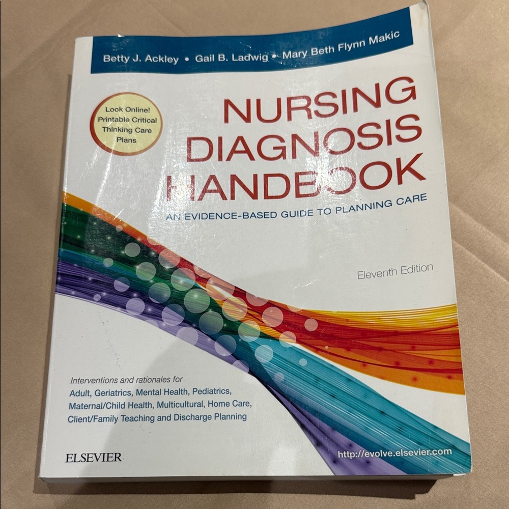 Nursing Diagnosis Handbook - Colorful Cover